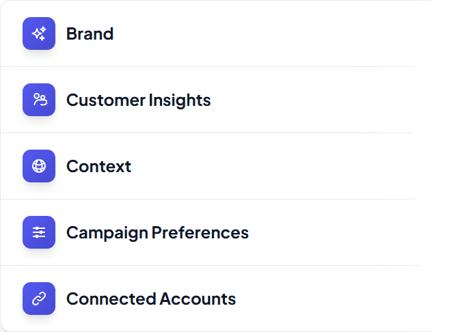 Postbotics Brand Intelligence panel showing brand voice and visual identity settings